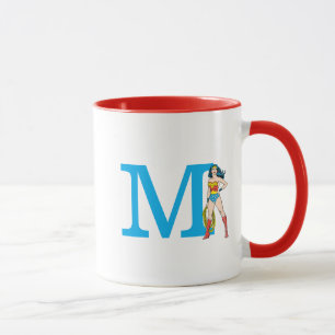 Caneca Mulher Maravilha em pé   Adicionar seu Monograma &
