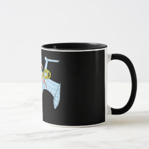 Caneca Mulher Maravilha na nave espacial
