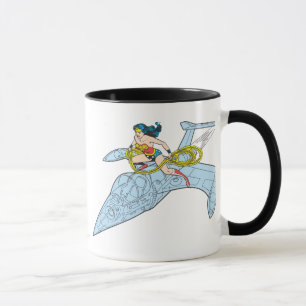 Caneca Mulher Maravilha no Espaçonave