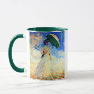 Caneca Mulher Monet com Parasol à Direita
