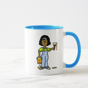 Caneca Mulher Negra Nome Pintor Mug