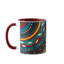 Mulher Negra, Padrão inspirado tribal Monograma Az