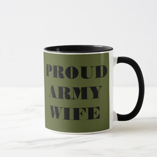 Caneca Mulher Orgulhosa do Exército Mug (Direita)