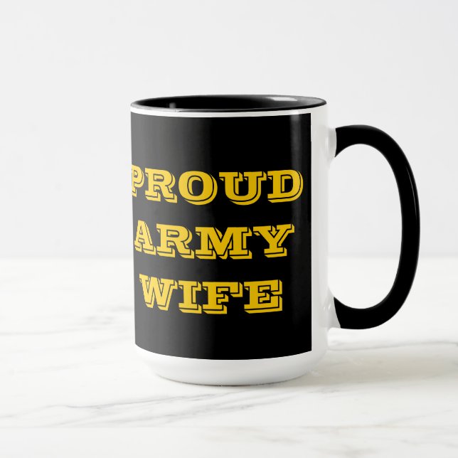 Caneca Mulher Orgulhosa do Exército Mug (Direita)
