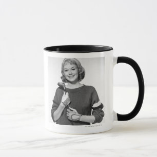 Caneca Mulher que guardara o clube de golfe