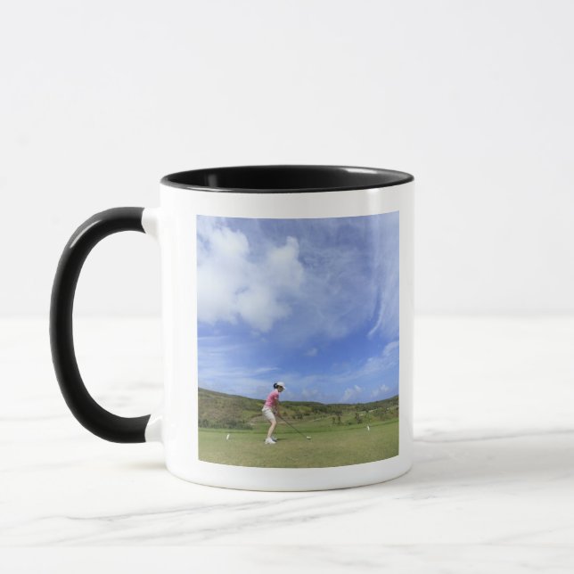 Caneca Mulher que joga o golfe (Esquerda)