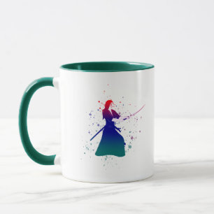 Caneca Mulher Samurai Warrior com Espada