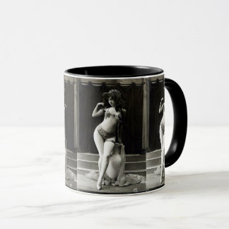 Caneca Mulher Sexy Vintage, Glamorosa Bikini Menina