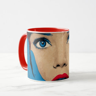 Caneca Mulher Surpresa em Pop Art