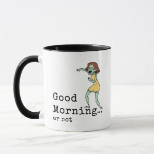 Caneca Mulher Zumbi Bom Dia