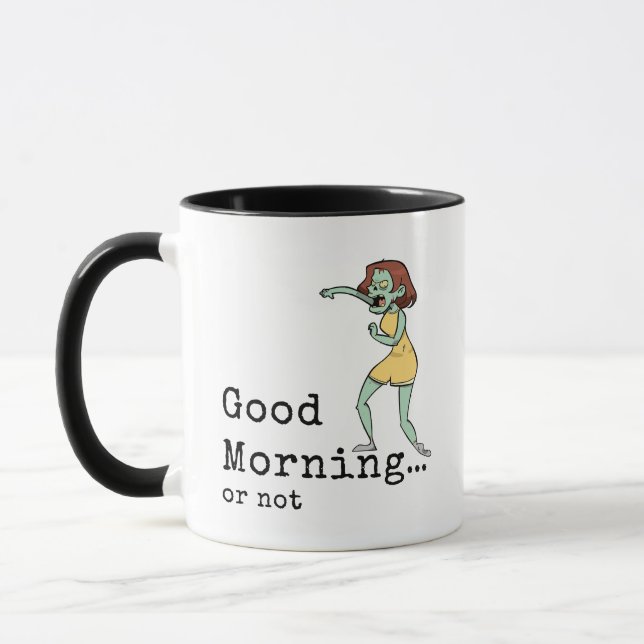 Caneca Mulher Zumbi Bom Dia (Esquerda)
