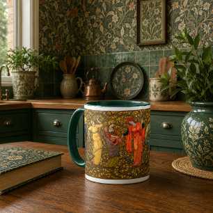 Caneca Mulheres Colhendo Maçãs por Burn-Jones