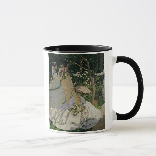 Caneca Mulheres de Claude Monet | no jardim (Direita)