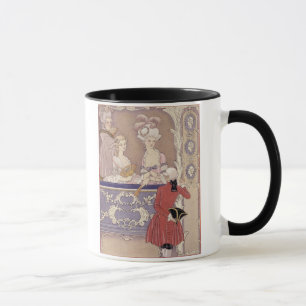 Caneca Mulheres em uma caixa do teatro, ilustração 'de
