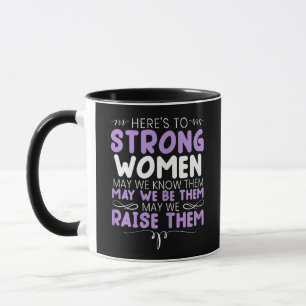 Caneca Mulheres Fortes Feministas Feminismo Mulheres Acim