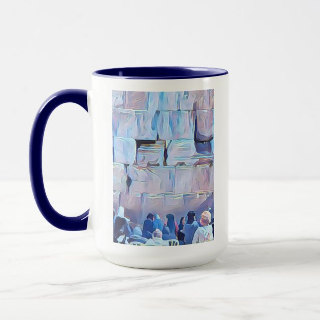 Caneca Mulheres na Muralha Ocidental Jerusalém Mug (Esquerda)