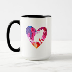Caneca Mulheres ou Meninas Coloração d'água de gato