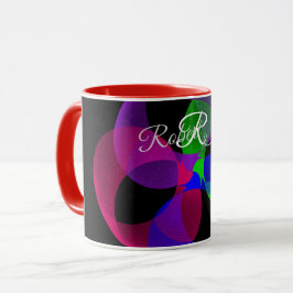 Caneca Multi Color Geometric Fusion Coffee Mug