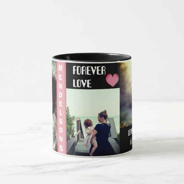 Caneca Multi imagem feita sob encomenda e texto (Centro)