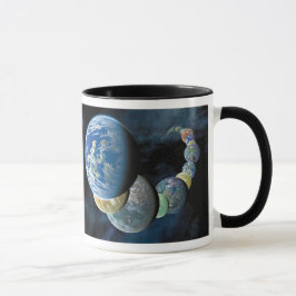 Caneca Mundos Novos Estranhos Montagem de Planeta Alien