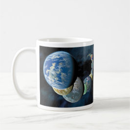 Caneca Mundos Novos Estranhos Montagem de Planeta Alien