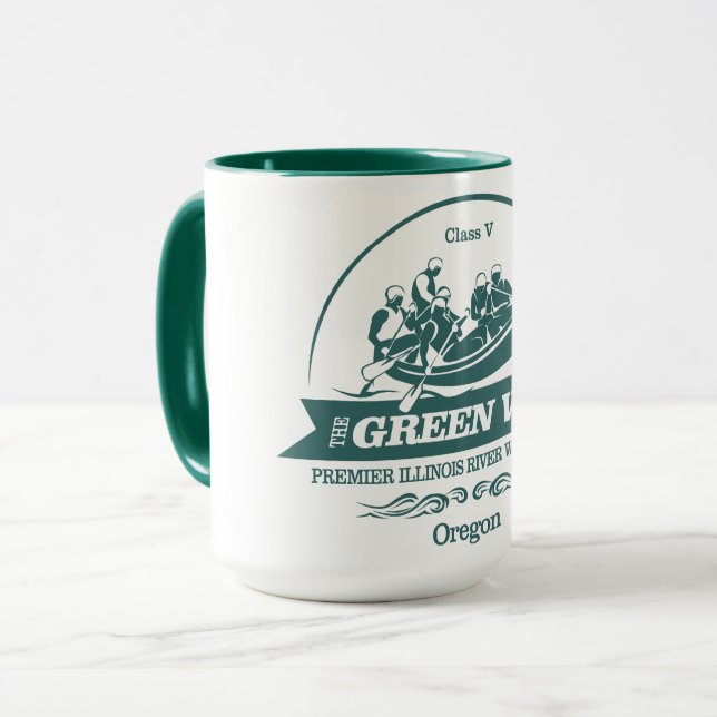 Caneca Muro Verde (rafting 2) (Frente Esquerda)