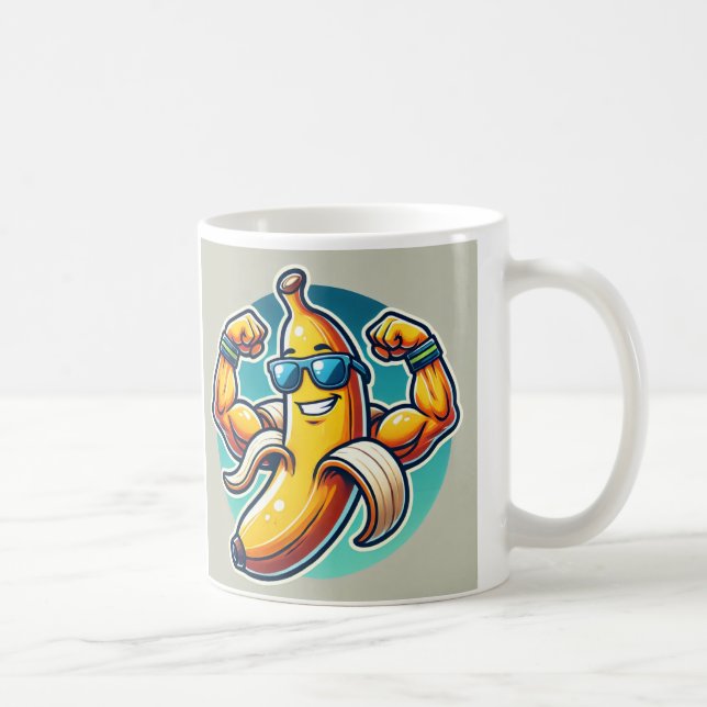 Caneca Muscular de Banana - Ligue Sua Manhã! (Direita)
