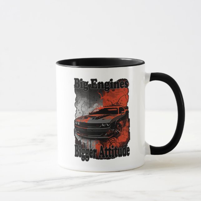 Caneca Musculatura Motores Grandes Maior Atitude (Direita)