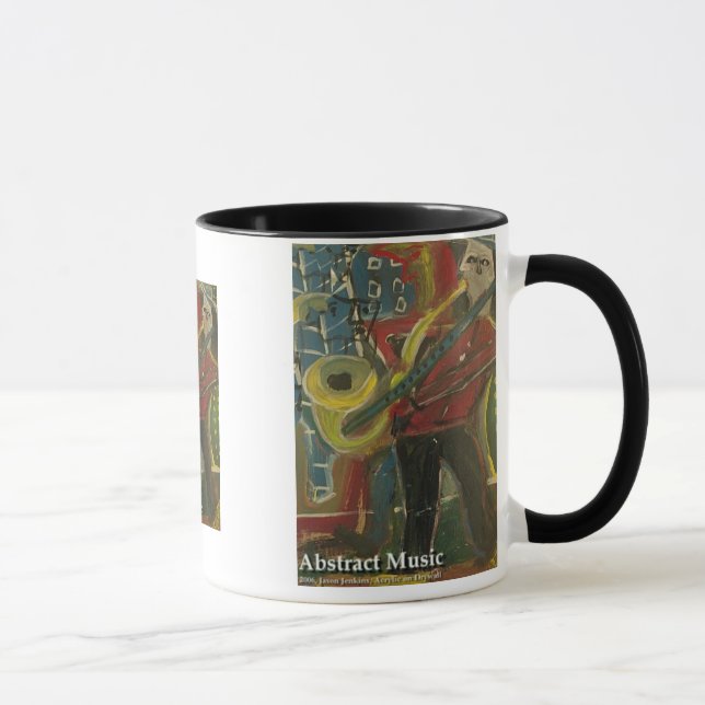 Caneca música abstrata (Direita)