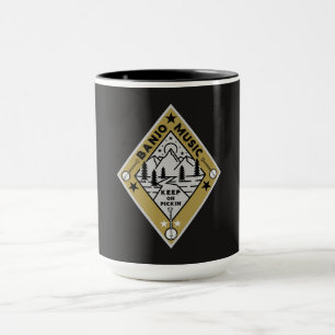 Caneca Música Bluegrass de Banjo