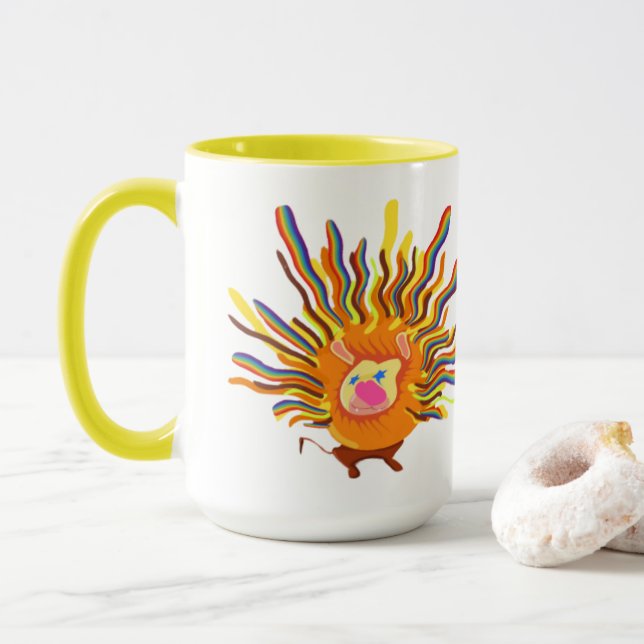 Caneca MÚSICA DE mamãe DE LEÃO (Com Donut)