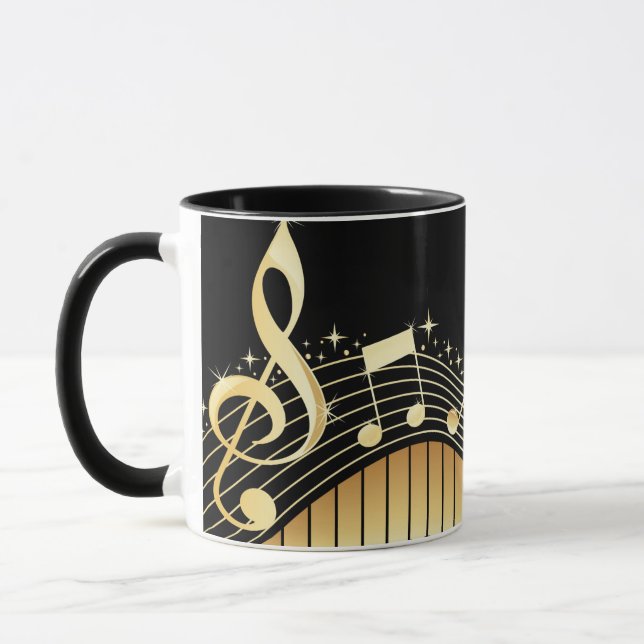 Caneca Música é a magia da mug de café da alma (Esquerda)