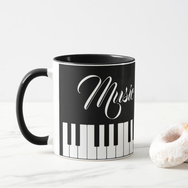 Caneca Música É Uma Coisa De Beleza (Com Donut)