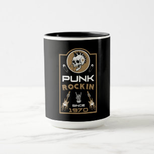 Caneca Música Punk Rock Nostalgia Desde 1970