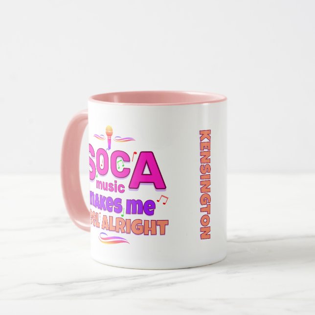 Caneca Música SOCA Fofa (Frente Esquerda)