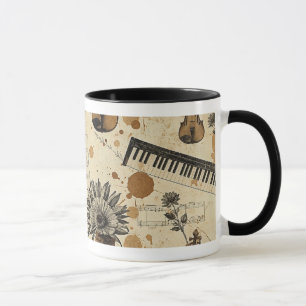 Caneca Música Vintage