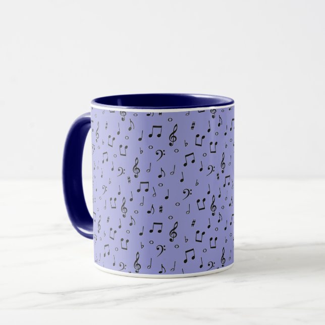 Caneca Musical Negro  (Frente Esquerda)