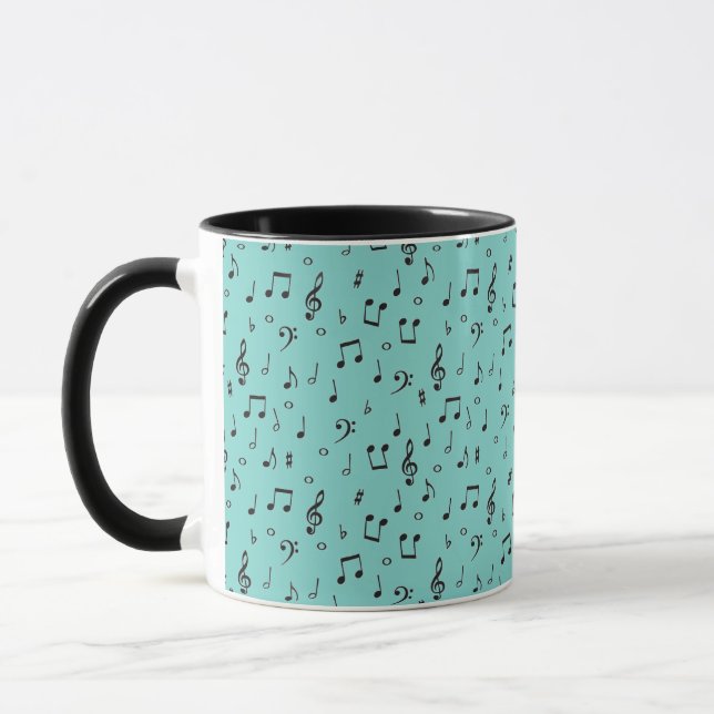 Caneca Musical Negro  (Esquerda)