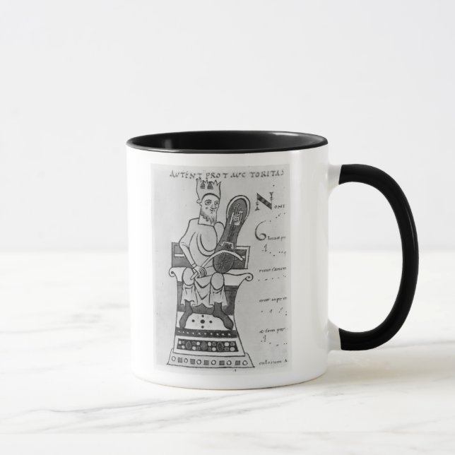Caneca Músico que joga um crouth (Direita)