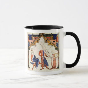 Caneca Músicos que jogam uma viola e um pandeiro