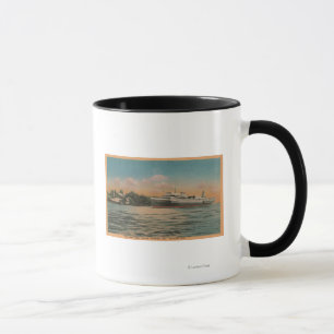 Caneca Muskegon, MI - vista da tosquiadeira de Milwaukee
