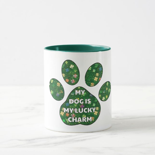 Caneca My Dog is my lucy charm (Centro)