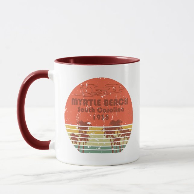 Caneca Myrtle Beach Carolina do Sul Vintage (Esquerda)
