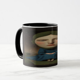 Caneca Mysterious Renaissance Portrait Surreal Citadel Mu