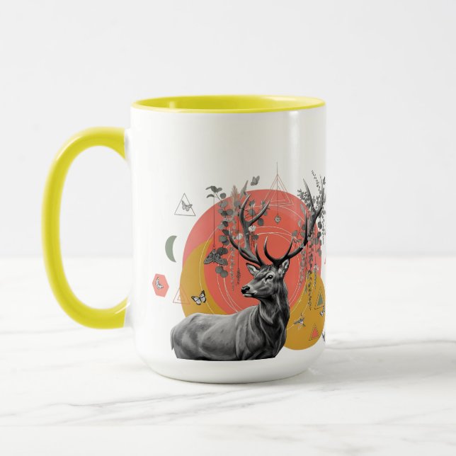 Caneca Mystic Deer Collage (Esquerda)