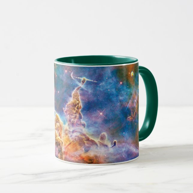 Caneca Mystic Mountain Carina Nebula Hubble Photo (Frente Esquerda)