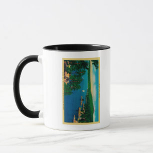 Caneca Na borda da movimentação do mundo em San