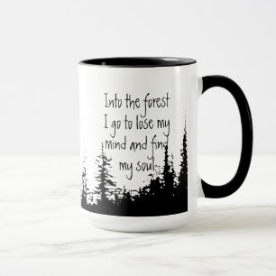 Caneca Na Floresta, vou para uma citação inspiracional