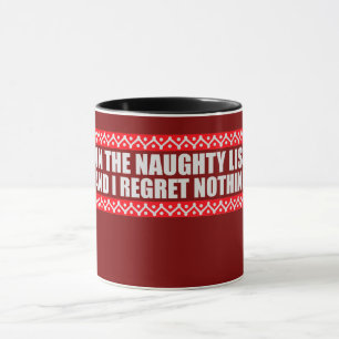 Caneca Na Lista Travessa E Não Me Arrependo De Nada Engra