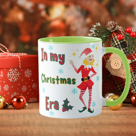 Caneca Na minha época de Natal, Elf Cute Mug